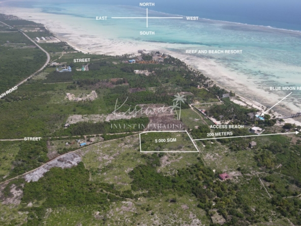 Invest Land Zanzibar Jambiani Shungi 5 000m2