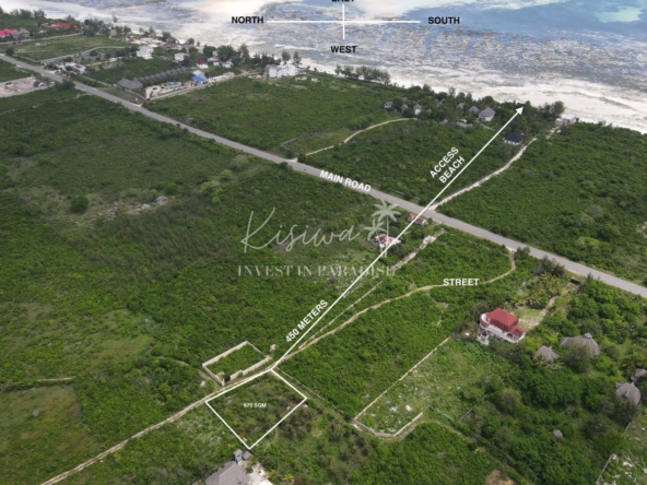 Invest Land Zanzibar Paje 670m2