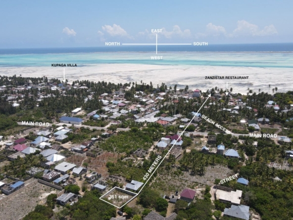 Invest land Zanzibar Jambiani Mwendawima 361m2