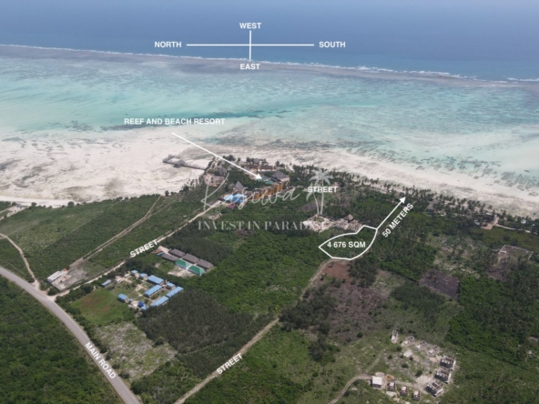Invest plot Zanzibar Jambiani Shungi 4 676m2