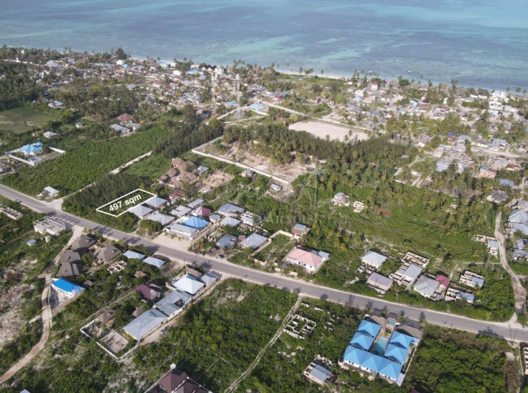 Invest plot zanzibar Jambiani Kibigija 497m2