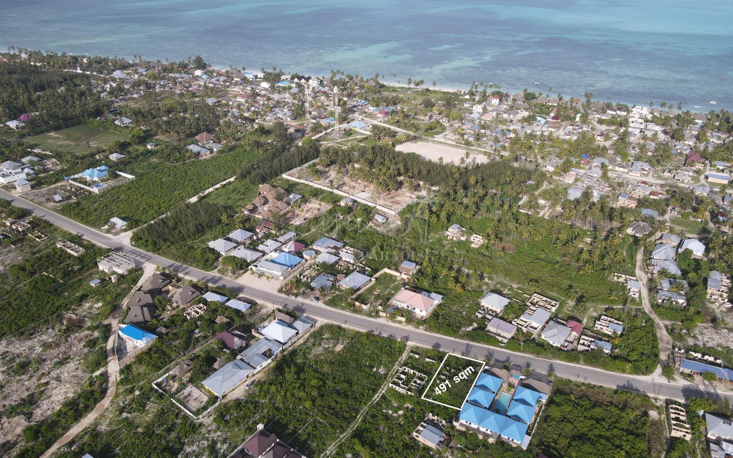 Land for sale Zanzibar Jambiani kibigija 491m2