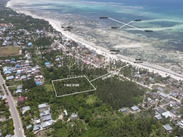 buy land Kichakaniuki Zanzibar 1 902M2