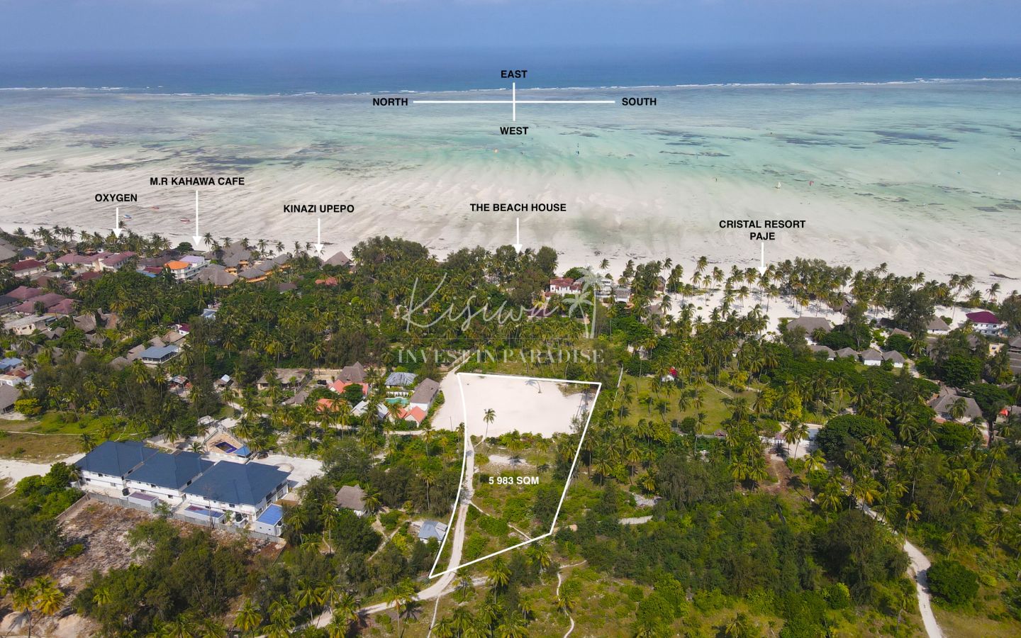 buy land Zanzibar Paje 5 983M2