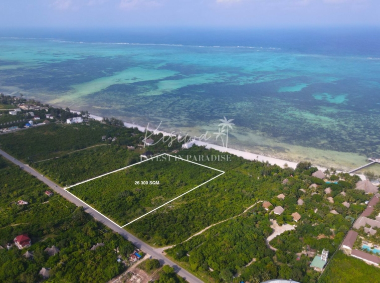 buy land Zanzibar jambiani 26 300M2