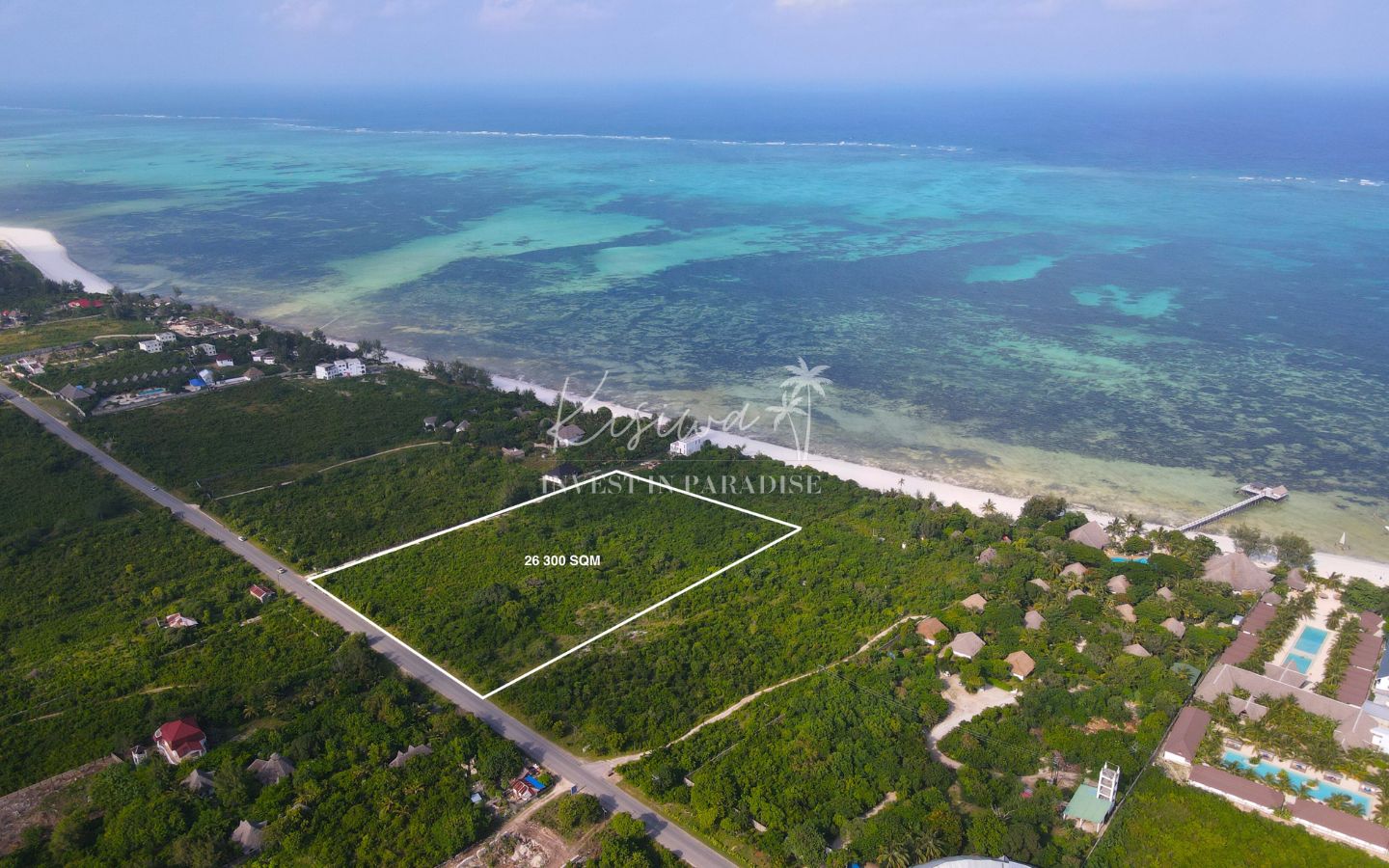 buy land Zanzibar jambiani 26 300M2