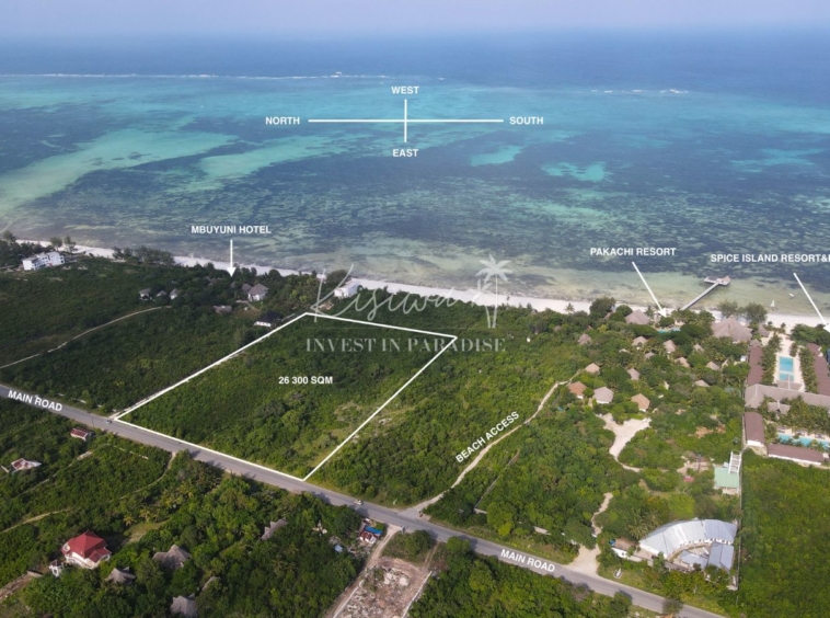 buy plot jambiani Zanzibar 26 300M2