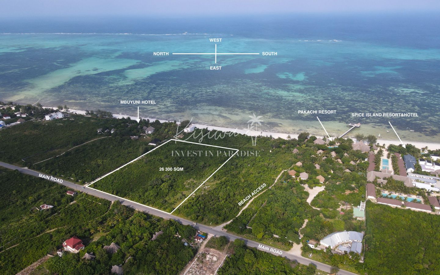 buy plot jambiani Zanzibar 26 300M2