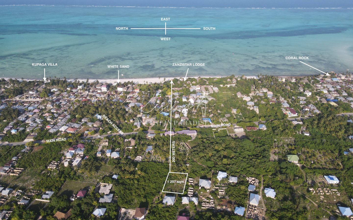 inest land Zanzibar Jambiani Mwendawima 1 297M2