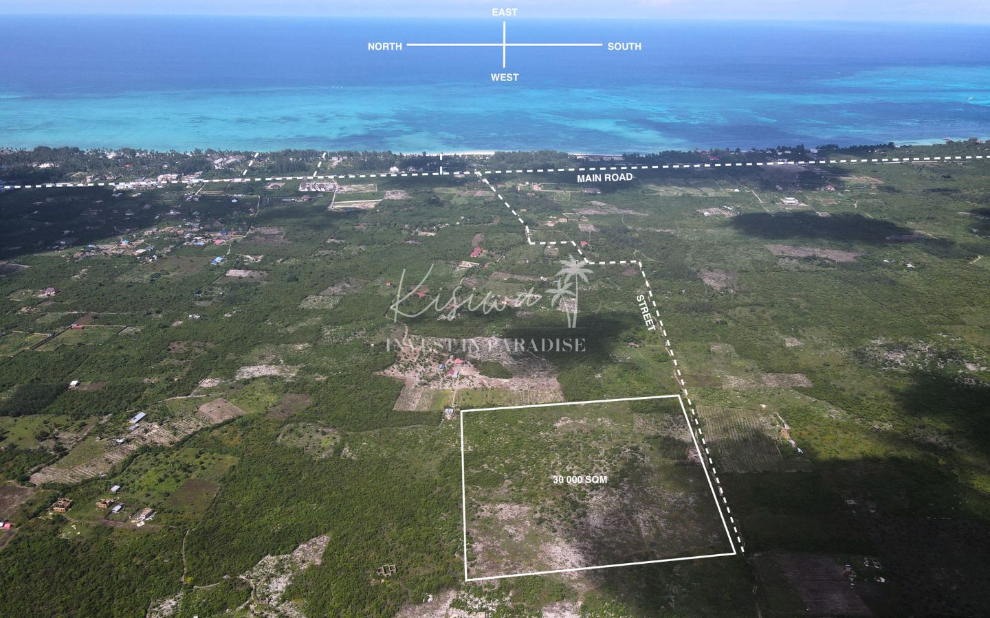 Land for sale Paje Zanzibar 30 000SQM