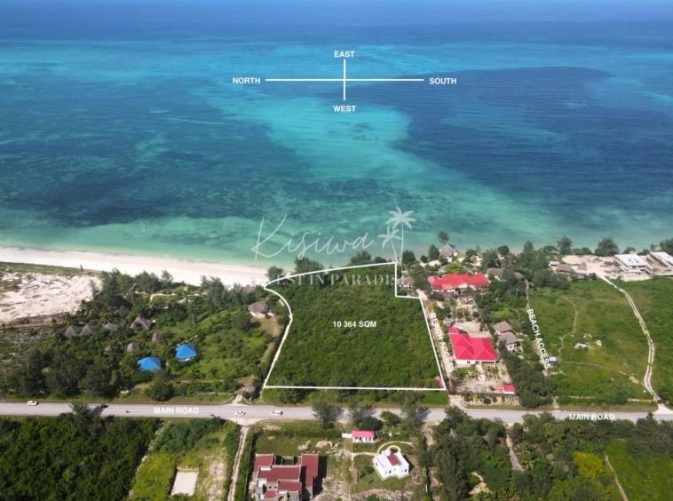 Land for sale Zanzibar Paje 10 364SQM