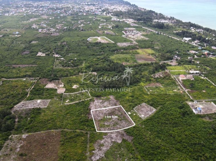 Land for sale Zanzibar Paje 3 600SQM