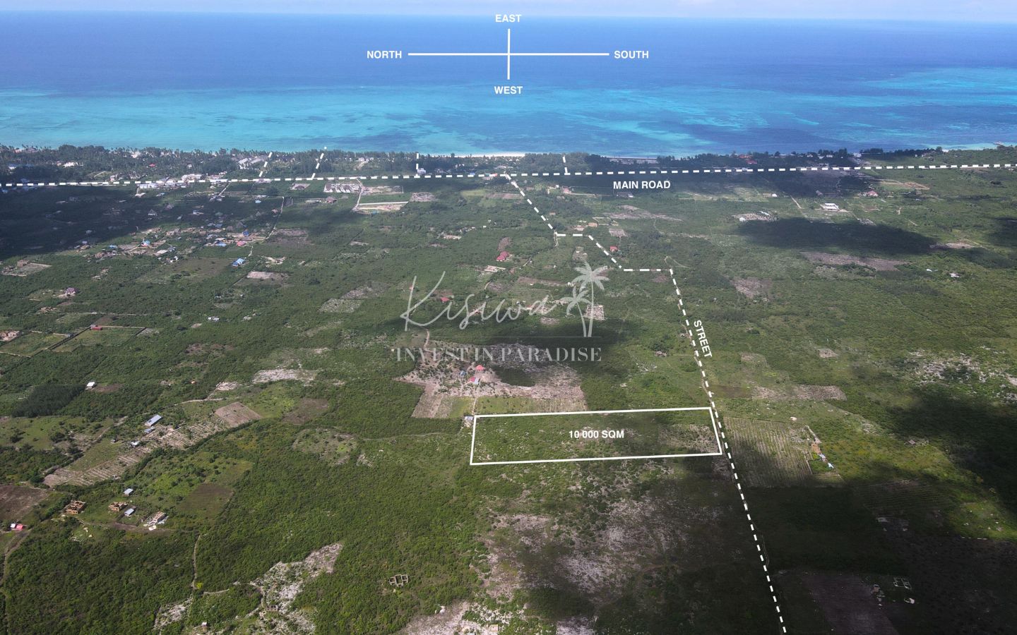 Land for sale zanzibar Paje 10 000SQM