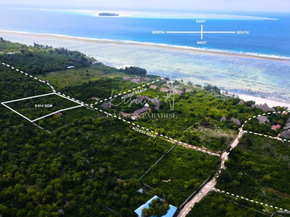 Land For Sale Zanzibar Matemwe 5 514 SQM