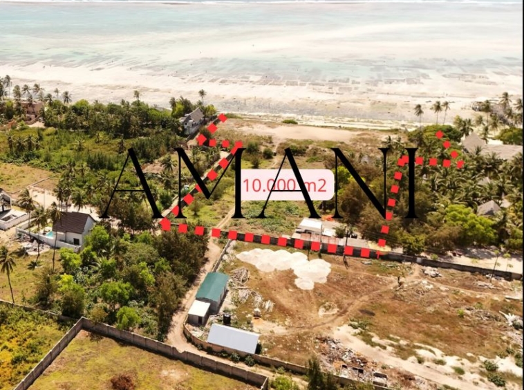 Land for sale zanzibar Jambiani 10 000 M2