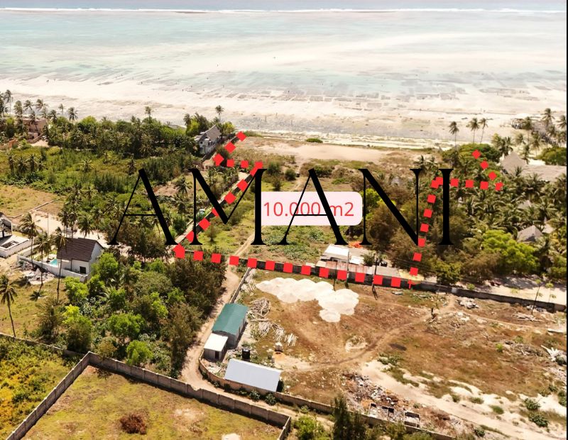 Land for sale zanzibar Jambiani 10 000 M2